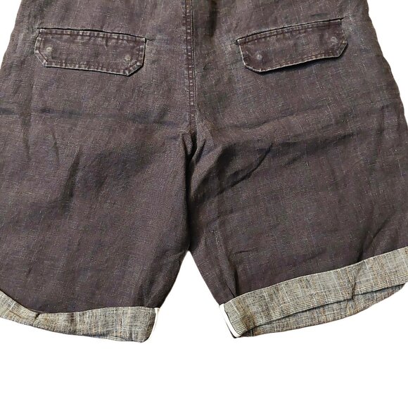 Richmond Cuffed Dark Wash Blue Denim Drawstring Shorts Sz 42 NWT - Picture 10 of 14